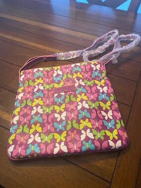 Vera Bradley Crossbody Bag Hipster Butterflies
